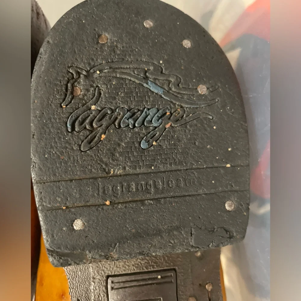 Vintage La Grange Ostrich Boots 10 1/2 - Picture 13 of 15